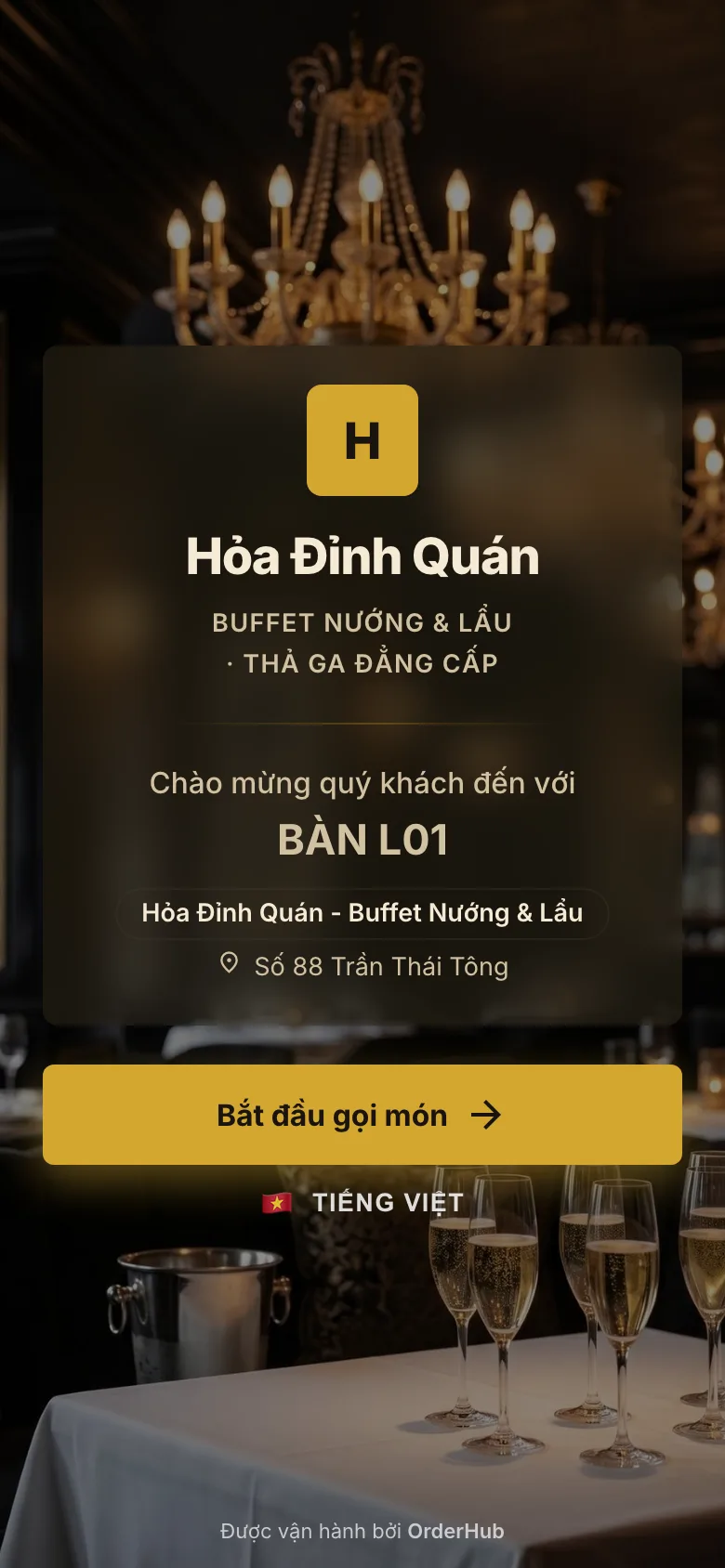 Menu Hỏa Đỉnh Quán