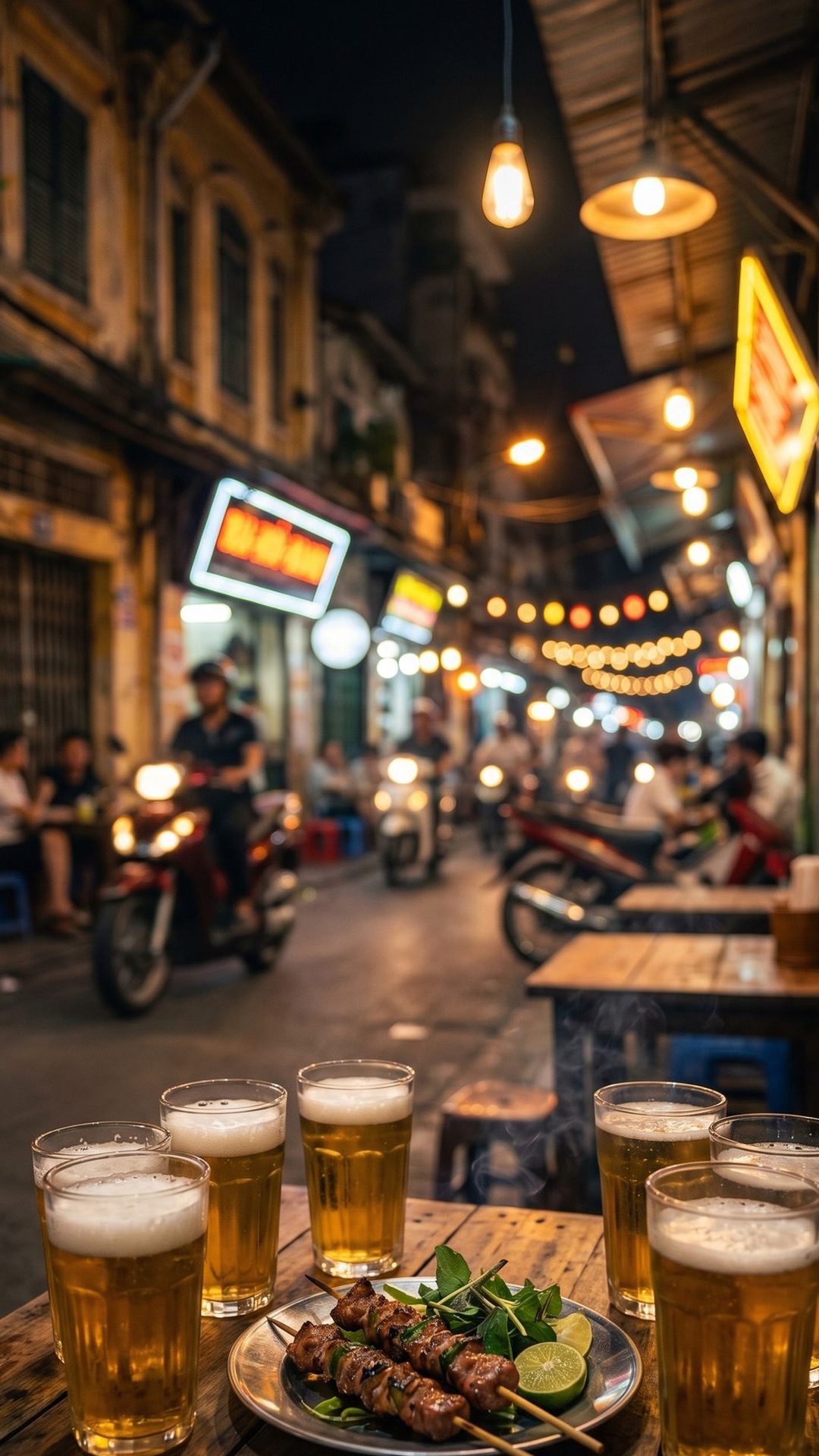 Mẫu giao diện menu Bia hơi Hà Nội
