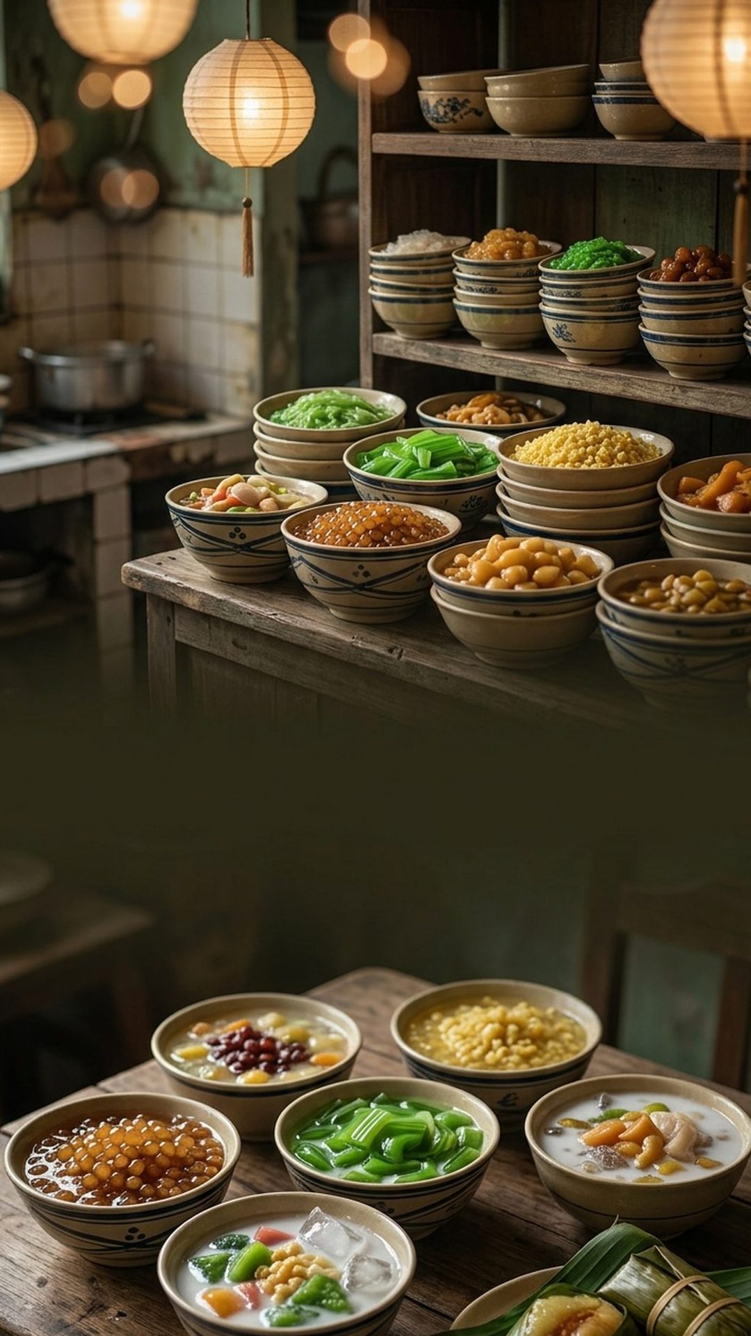Mẫu giao diện menu Chè & Bánh ngọt