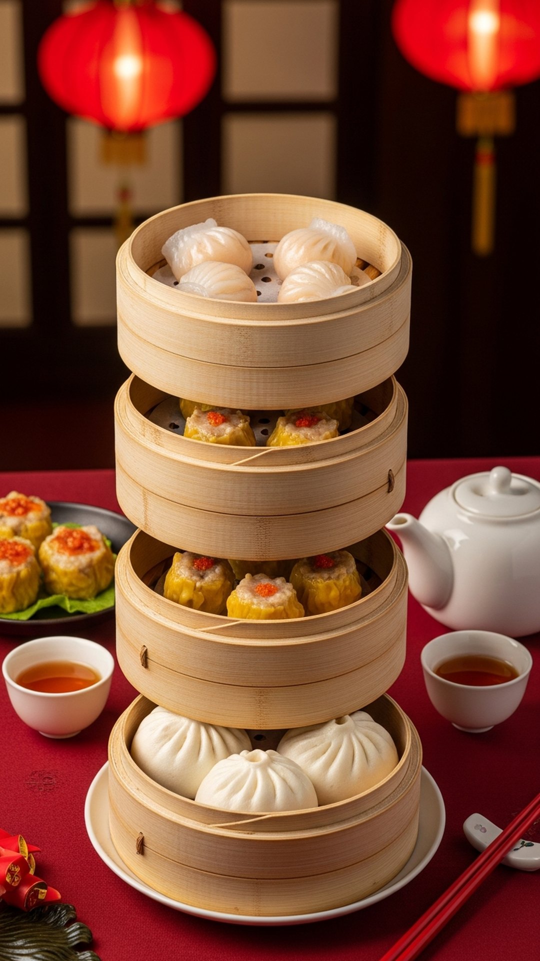 Mẫu giao diện menu Dimsum Hồng Kông
