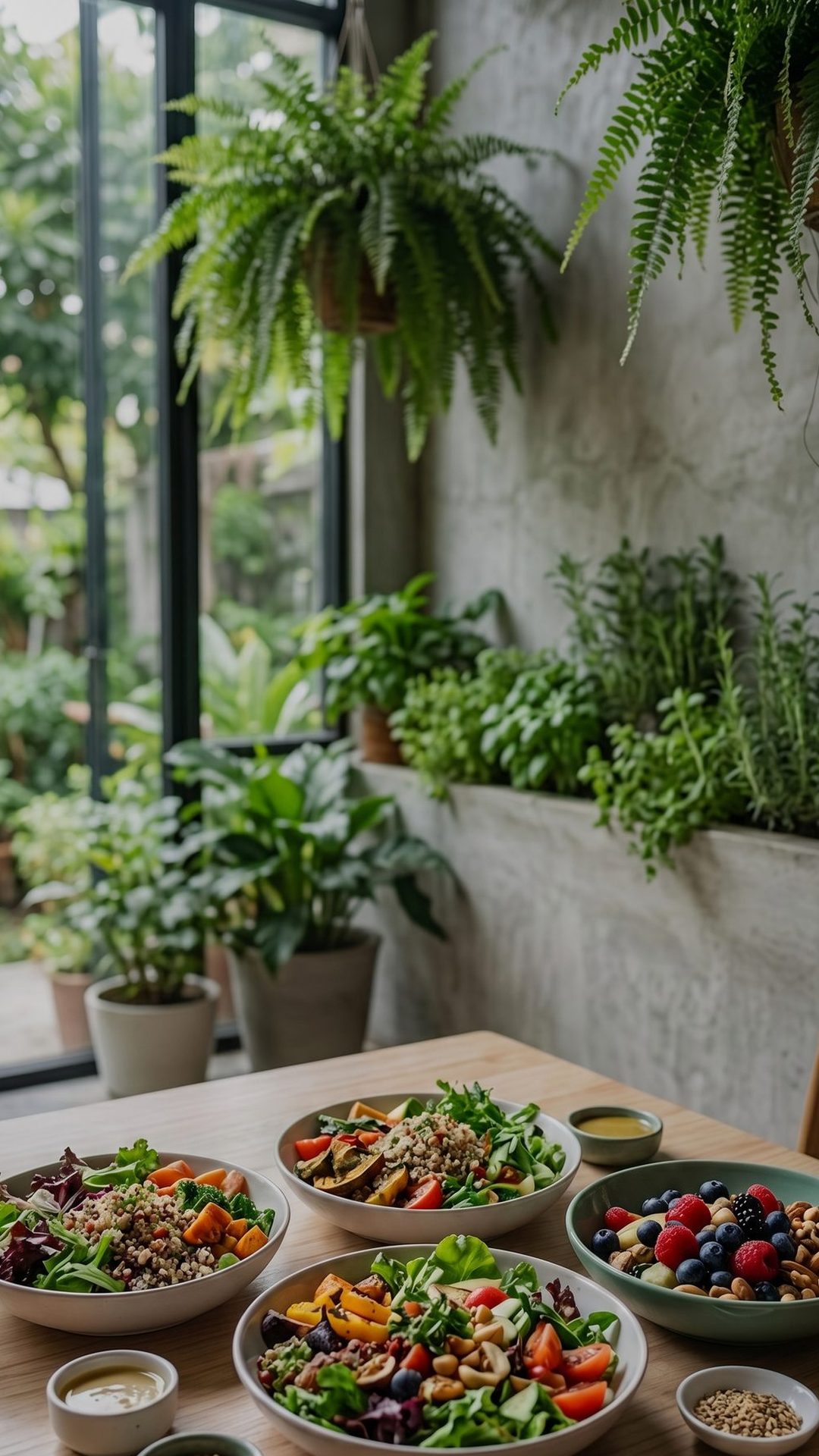 Mẫu giao diện menu Healthy Garden