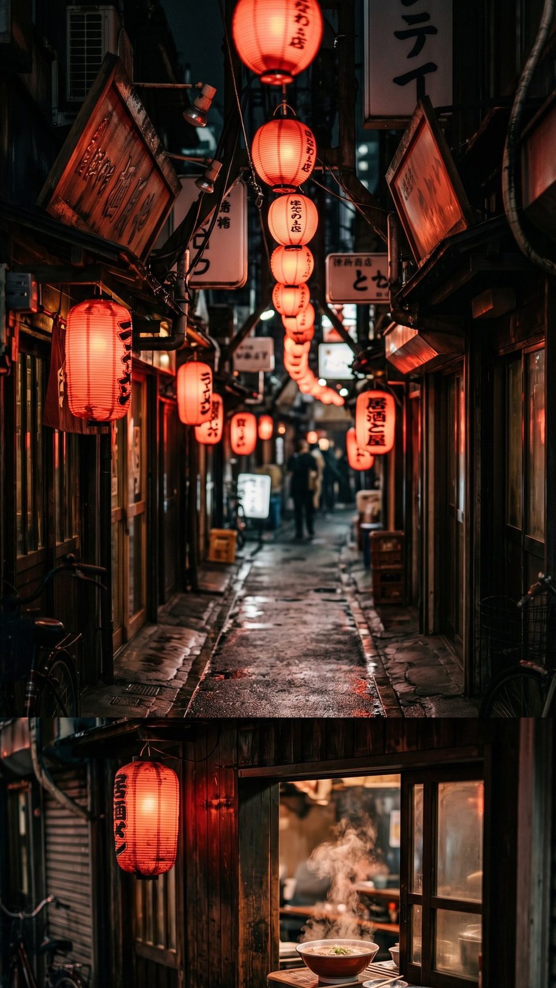 Mẫu giao diện menu Izakaya Đêm