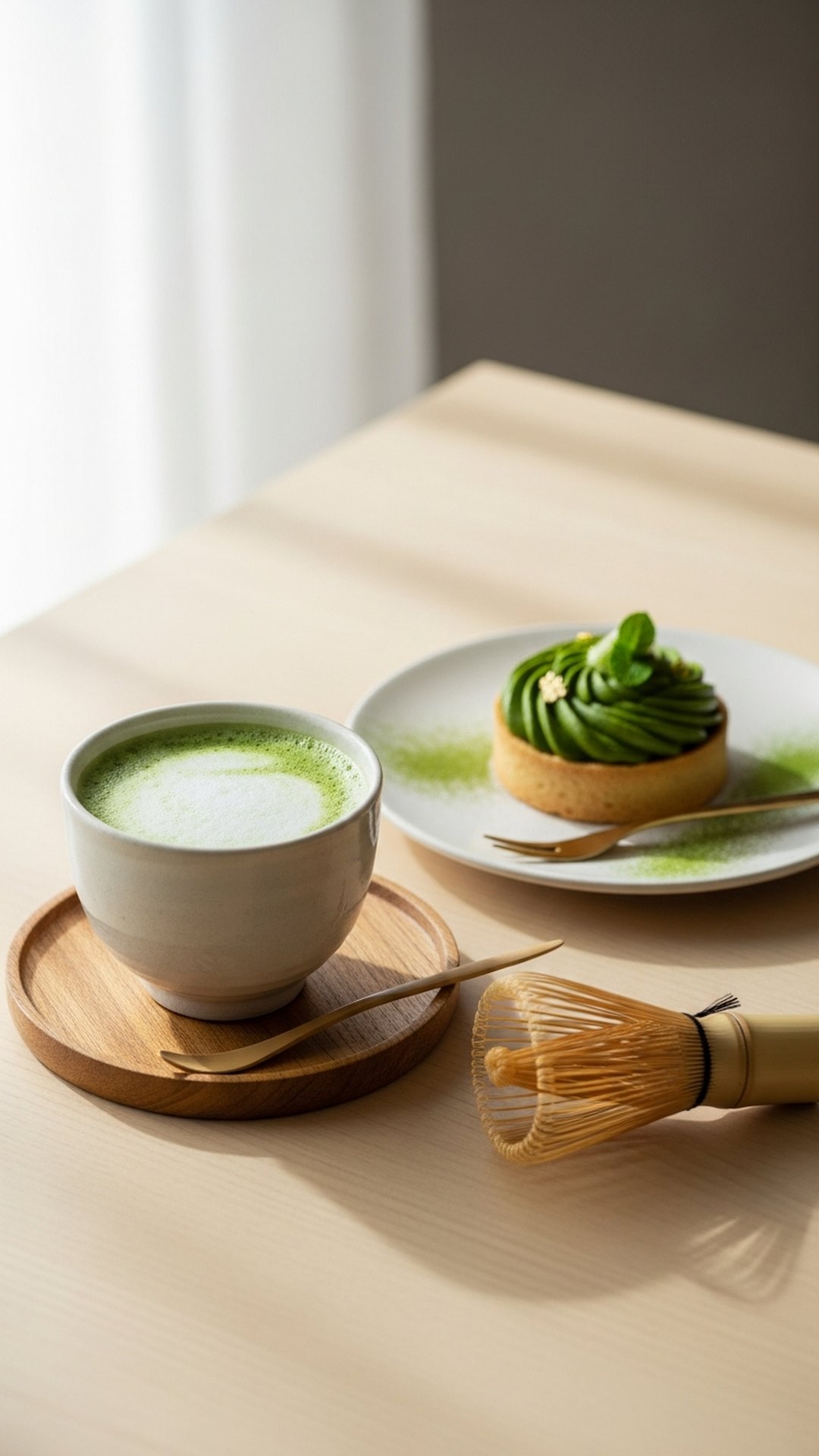 Mẫu giao diện menu Matcha Garden