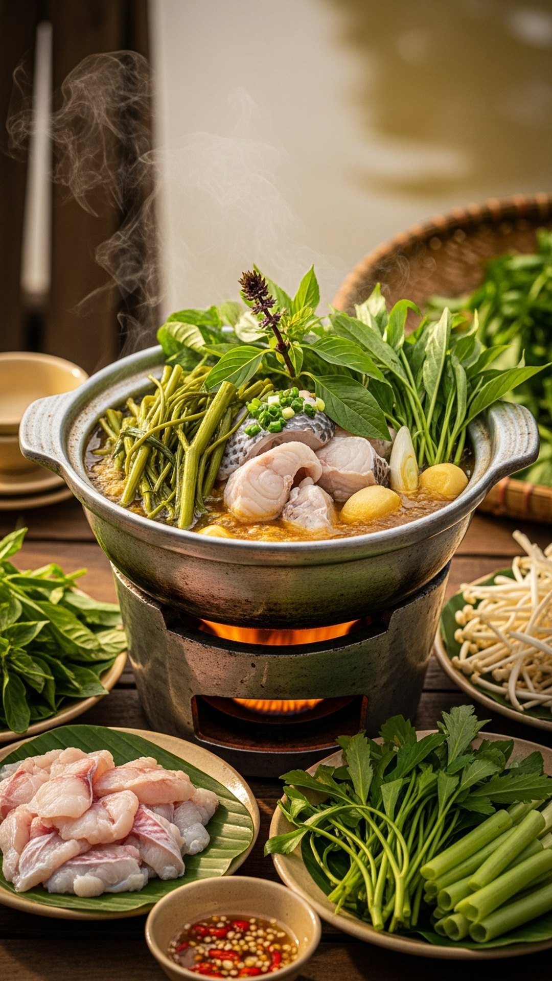 Mẫu giao diện menu Miền Tây sông nước