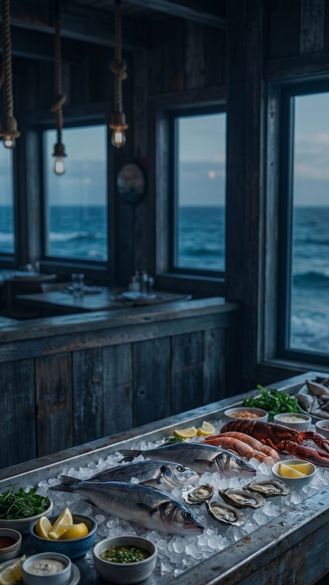 Mẫu giao diện menu Hải sản biển