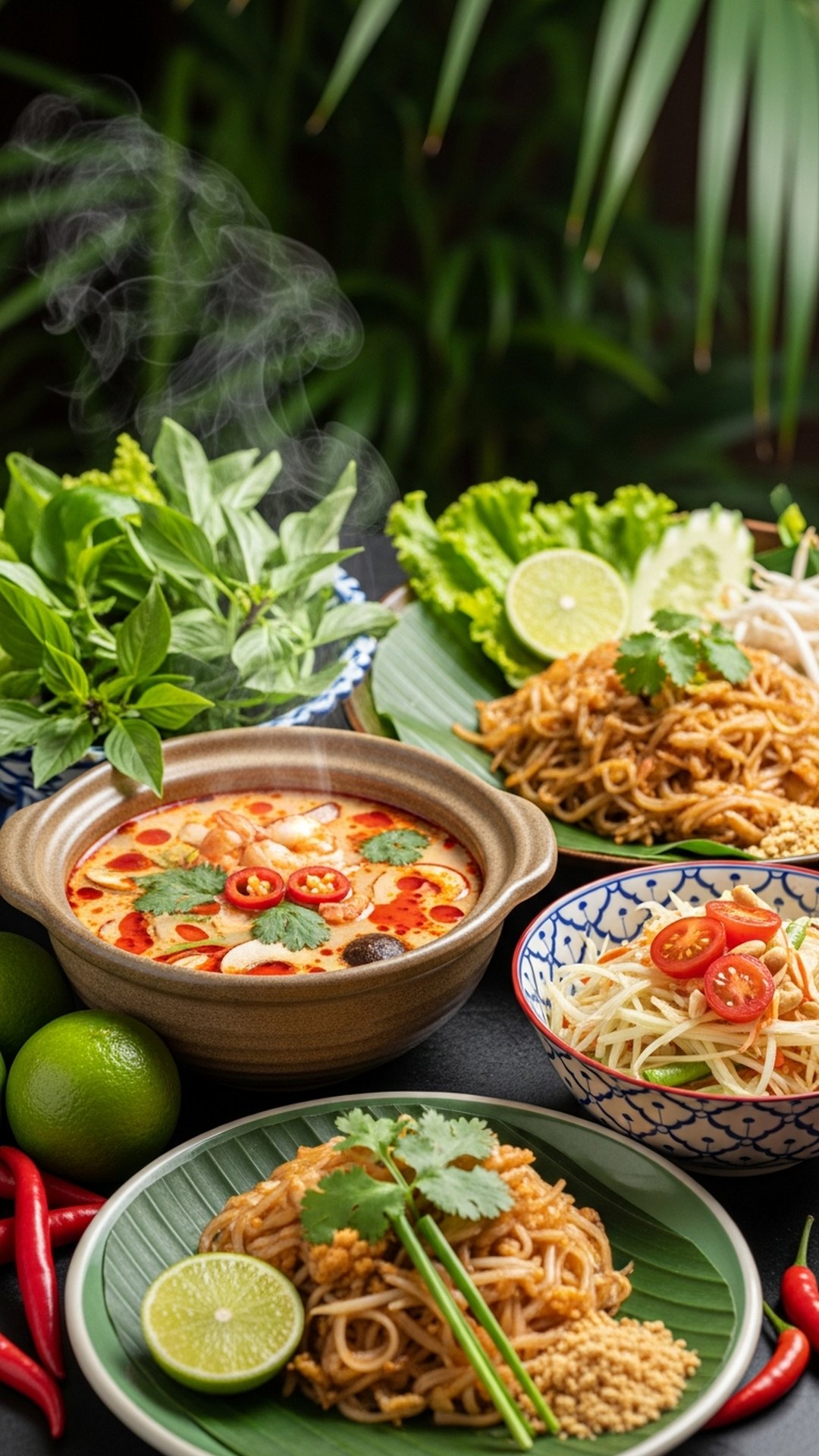 Mẫu giao diện menu Thai Garden